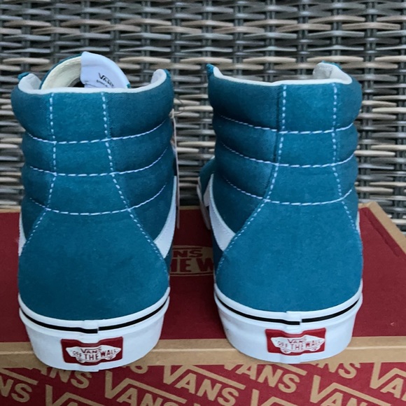 Vans Sk8-Hi Blue Coral/True White MENS - Picture 14 of 16